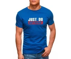 Mėlyni vyriški marškinėliai Just do nothing