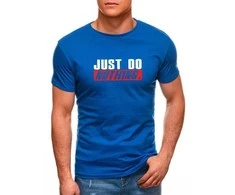 Mėlyni vyriški marškinėliai Just do nothing