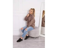 Mocca spalvos džemperis moterims Kesi