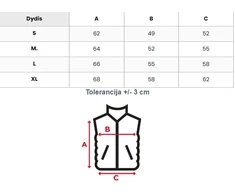Moteriška balta liemenė su gobtuvu Senti