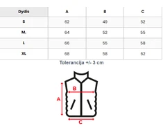 Moteriška balta liemenė su gobtuvu Senti