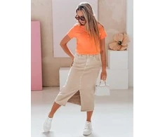 Moteriška oranžinės spalvos palaidinė Kiss Look
