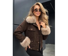 Moteriška ruda žieminė striukė Secret