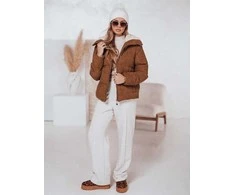 Moteriška žieminė ruda striukė Trendy