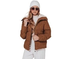 Moteriška žieminė ruda striukė Trendy