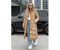 Moteriška žieminė šviesiai ruda striukė Elan