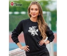 Moteriškas juodas megztinis Vytis
