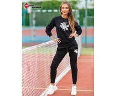 Moteriškas juodas sportinis komplektas Vytis