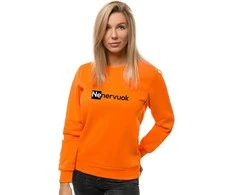 Moteriškas oranžinės spalvos džemperis Nenervuok