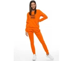 Moteriškas oranžinis džemperis MAMA