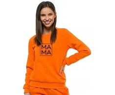 Moteriškas oranžinis džemperis MAMA