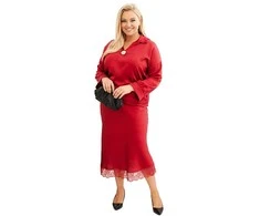 Suknelė Moteriškas raudonas rinkinys Roma