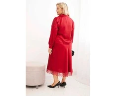 Suknelė Moteriškas raudonas rinkinys Roma