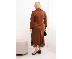 Moteriškas rudas rinkinys Roma
