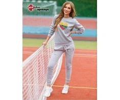 Moteriškas šviesiai pilkas sportinis komplektas Lietuva