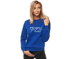Moteriškas tamsiai mėlynas džemperis Prada