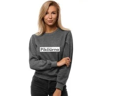 Moteriškas tamsiai pilkas džemperis Pikčiūrna