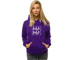 Moteriškas violetinis džemperis MAMA