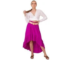 Moteriškas violetinis sijonas Pixel