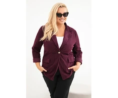 Moteriškas violetinis švarkas Velvet