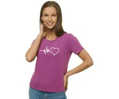 Moteriški alyviniai marškinėliai Heartbeat