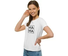 Moteriški balti marškinėliai MAMA
