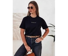 Moteriški juodi marškinėliai Woman