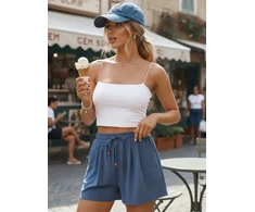 Moteriški mėlyni šortai Summer Trip
