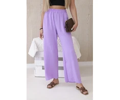 Moteriškos šviesiai violetinės kelnės Roma