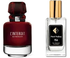 Nr756 kvepalai įkvėpti Givenchy L'Interdit Rouge 104 ml EDP
