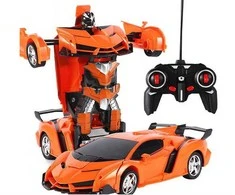 Auto Nuotoliu valdomas raudonas robotas transformatorius