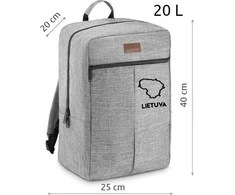 Pilka lėktuvo kuprinė Lietuva