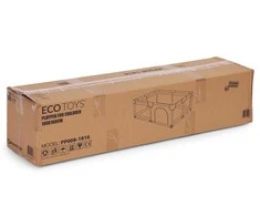 Vaikiškas maniežas 140 × 200 cm, sausas kamuoliukų baseinas, pilkas, ECOTOYS