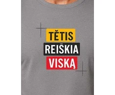 Pilki marškinėliai Tėtis reiškia viską