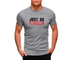 Pilki vyriški marškinėliai Just do nothing