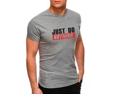 Pilki vyriški marškinėliai Just do nothing