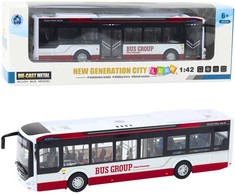 Lean Toys Metalinis miesto autobusas 1:42 su šviesomis ir garsu