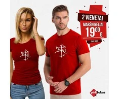 Raudonų marškinėlių komplektas Stilistika