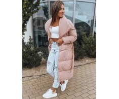 Rožinė moteriška dygsniuota striukė Favi