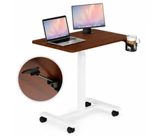 Rudas mobilus reguluojamo aukščio stalas 70x48 cm ModernHome