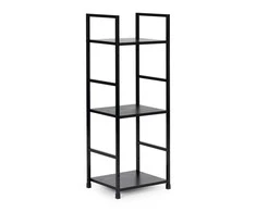 Modernhome Moderni lentyna, metalinis rėmas, LOFT, juoda