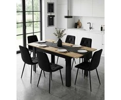 Stačiakampis išsiskleidžiamas stalas 120–160 × 80 cm
