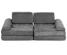 Ecotoys Sulankstoma pilka didelė modulinė sofa vaikams