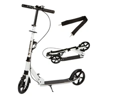 Sulankstomas baltas miesto paspirtukas 95–105 cm