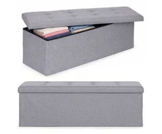 Modernhome Šviesiai pilka daiktų laikymo dėžė 111x38 cm