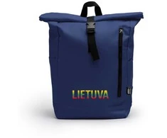 Tamsiai mėlyna kuprinė Trispalvė Lietuva