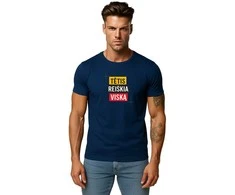 Tamsiai mėlyni marškinėliai Tėtis reiškia viską