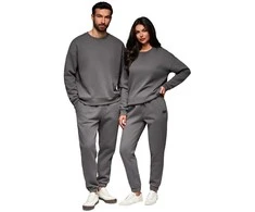 Unisex laisvalaikio kostiumas pilkos spalvos Couple