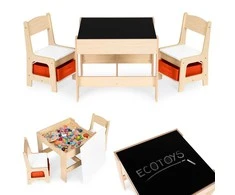 Vaikiškų baldų komplektas ECOTOYS su kreidine lenta