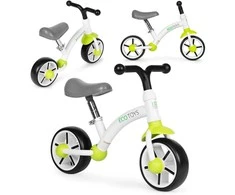 Vaikiškas krosinis dviratis su EVA ratukais, reguliuojamu balneliu, žalias ECOTOYS